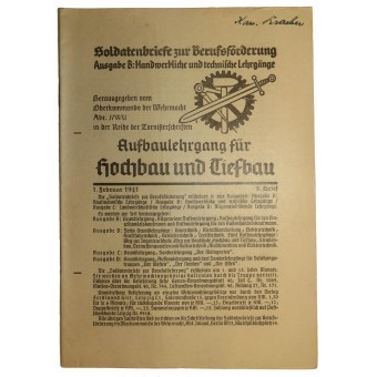 Wehrmacht -sotilaiden tekninen oppikirja. Espenlaub militaria