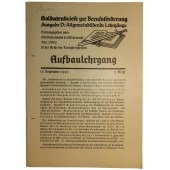 Le manuel de travail pour les soldats de la Wehrmacht pour une lecture en temps libre.