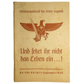 Propaganda teaching book for HJ. Espenlaub militaria