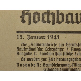 Libro de texto para los soldados de la Wehrmacht técnica Parte IV Soldatenbriefe zur Berufsförderung.. Espenlaub militaria