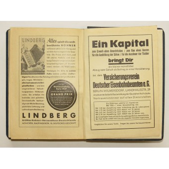 3. Reichsbahnbeamtenkalender - Jahr 1939. Espenlaub militaria