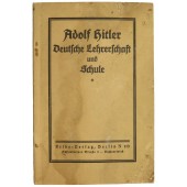 Adolf Hitler  "German teachers and school"