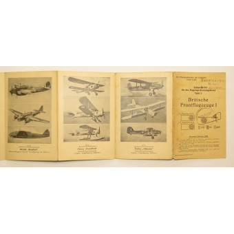 Britannian sota lentokoneiden tunnuskirja Wehrmachtille.. Espenlaub militaria