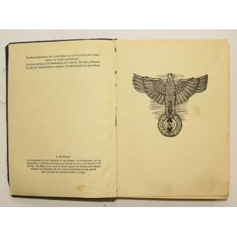 HJ -laulukirja, kuvattu hienosti 3 Reich -propagandalla. Espenlaub militaria