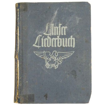 HJ-sångbok, snyggt illustrerad med propaganda från Tredje riket.. Espenlaub militaria