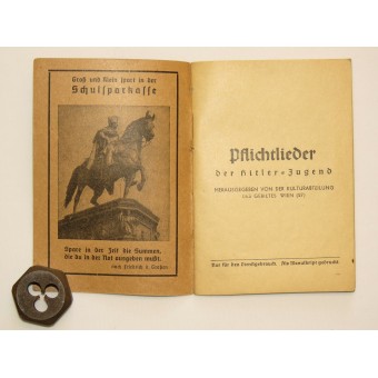 HJ Liederbuch. Pflichtlieder der Hitler Jugend. Espenlaub militaria