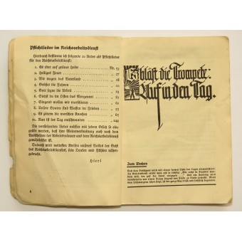 Le RAD recueils de chants avec les signatures damis de larmée. Espenlaub militaria