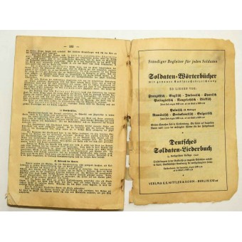 Wehrmacht: instruction for the soldier in rifle company. Espenlaub militaria