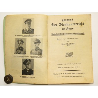 Wehrmacht service Instruction  for the Soldier in the Infantry Company. Espenlaub militaria
