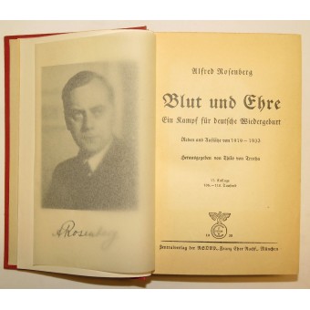 Blut und Ehre Ein Kampf um die deutsche Wiedergeburt, Alfred Rosenberg. Espenlaub militaria