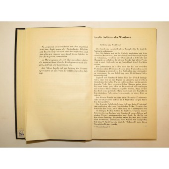 «Битва за свободу Великой Германии», том II, Речи Адольфа Гитлера с 10 марта 1940. Espenlaub militaria