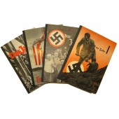 L'Allemagne avec Hitler, l'almanach en 4 volumes montrant les progrès dans le Troisième Reich