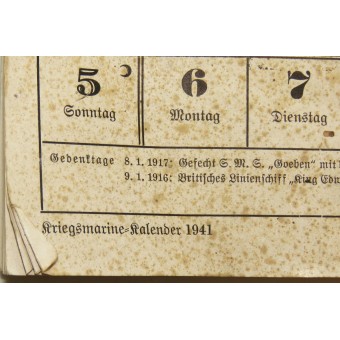 Krieegsmarine kalender 1941. Espenlaub militaria