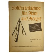Political propaganda for German soldiers. "Soldatenblätter für Feier und Freizeit" 4. Jahrgang 1943 Heft 4