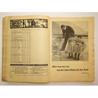 Propaganda -vuosikirja vanhemmille, jotka mainostavat koulua, kotia ja osavaltiota. Espenlaub militaria