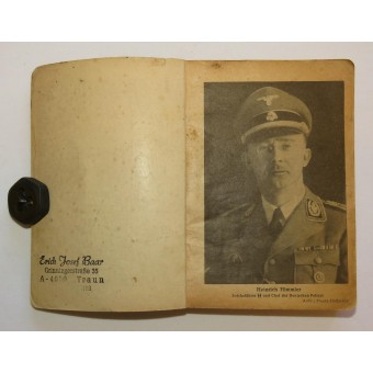 Das Notizbuch der deutschen Polizei. Die Deutsche Polizei Taschenkalender. Espenlaub militaria