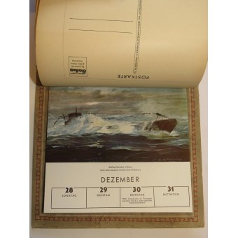 Wehrmacht Kalender, 1940, The calender with 52 postal cards. Espenlaub militaria