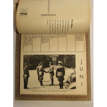 Wehrmacht Kalender 1940, le calendrier avec 52 cartes postales. Espenlaub militaria
