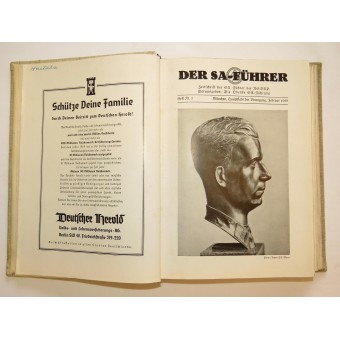 Årlig prenumeration på SA-tidningen för officerare - Der SA-Führer, 1938. Espenlaub militaria