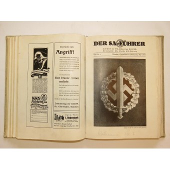Jaarlijks abonnement voor SA Magazine voor Officers- Der Sa-Führer, 1938. Espenlaub militaria