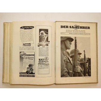 Suscripción anual para la revista SA por officers- Der SA-Führer, 1938. Espenlaub militaria