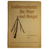 "Soldatenblätter für Feier und Freizeit" 3. Jahrgang 1942 Heft 4, Everyday reading for German soldiers