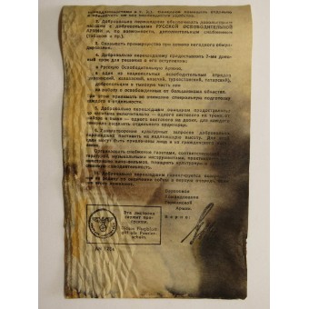 Leaflet issued by German headquarters. So called Order #13, AN 128a. Espenlaub militaria