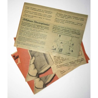WW2-folder voor Red Army Soldiers and Officers: Lees werken van Lenin!. Espenlaub militaria