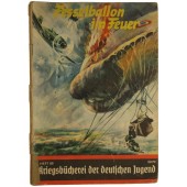 Brittiskt luftskepp i brand. Kriegsbücherei der deutschen Jugend