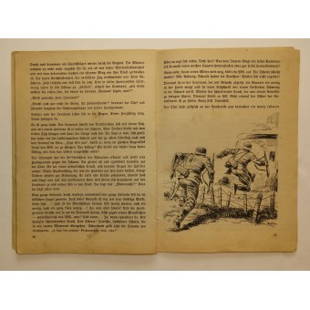 Kriegsbücherei der deutschen Jugend, Heft 90, Ein Leutnant und zwei Mann (En soldat och två män). Espenlaub militaria