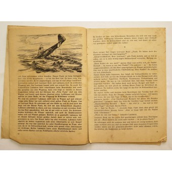 Kriegsbücherei der DJ, Heft 114, « Ein Schlauchboot im Mittelmeer ». Espenlaub militaria