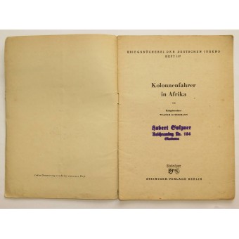 The DAK Driver. Kriegsbücherei der deutschen Jugend, Heft 117. Espenlaub militaria
