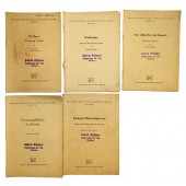 5 damaged volumes of Kriegsbücherei der deutschen Jugend
