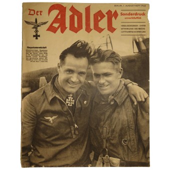 Der Adler, 1. August 1942, Fliegerkameradschaft Ritterkreuzträger Hauptmann Zemski. Espenlaub militaria