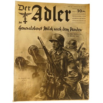 Der Adler, nr. 10, 14. toukokuuta 1940, GeneraloBerst Milch Nach Dem Norden. Espenlaub militaria