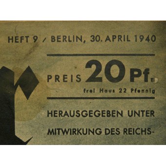 Der Adler, Nr. 9, 30. April 1940 Vorstoß in England Flanke. Espenlaub militaria