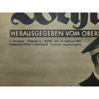 Die Wehrmacht, Nr.4, 12. febrero de 1941, Waffenbrüder. Deutscher Fliegeroffizier im Gespräch. Espenlaub militaria