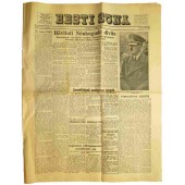 Газета времён немецкой оккупации на эстонском языке "Eesti sõna, 21. Июня 1942