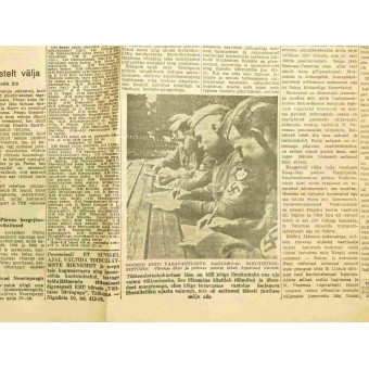 Lingua estone periodo WW2 giornale Eesti Sona, 21. giugno 1942. Espenlaub militaria