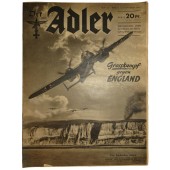 Flight back to home after bombing of London . "Der Adler"
