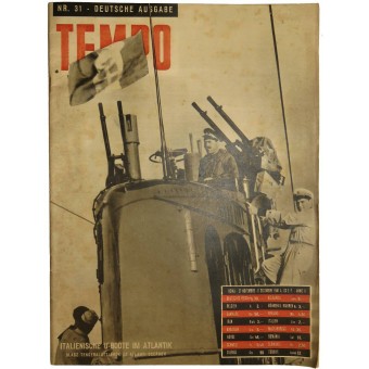 German issue of fascists magazine TEMPO, Nr.31, 27. November 1941. Espenlaub militaria