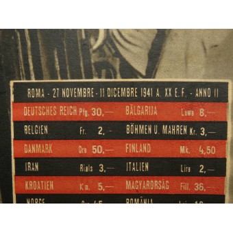 Edizione tedesca di fascisti rivista TEMPO, Nr.31, 27. novembre 1941. Espenlaub militaria
