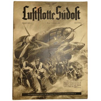 Luftflotte Südost, Nr. 12, 10 de septiembre de 1940, 16 páginas. Espenlaub militaria