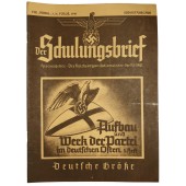 Magazine "Der Schulungsbrief", VIII. Jahrgang, 3./4 Folge, 1941, 38 pages