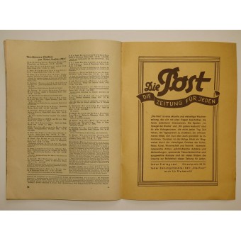 Revista Der Schulungsbrief, VIII. Jahrgang, 3./4 Folge, 1941, 38 páginas. Espenlaub militaria