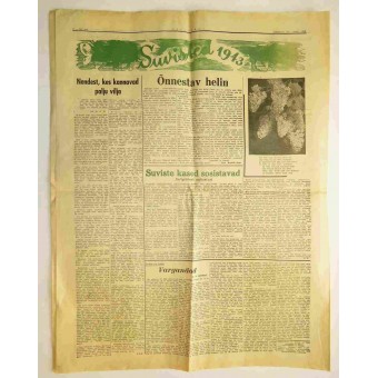 Sanomalehti Eesti Sõna, 12. kesäkuuta 1943, sota -aika Saksan propaganda. Espenlaub militaria