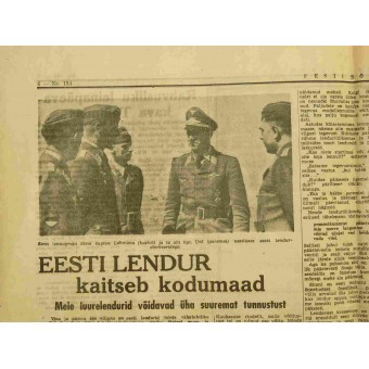 Tidningen Eesti sõna, 12. Juni 1943, tysk krigspropaganda. Espenlaub militaria