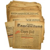 NSDAP Ausgabe Zeitungen Satz, 52 Stück.