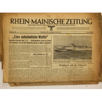 Set med tidningar från NSDAP, 52 st.. Espenlaub militaria