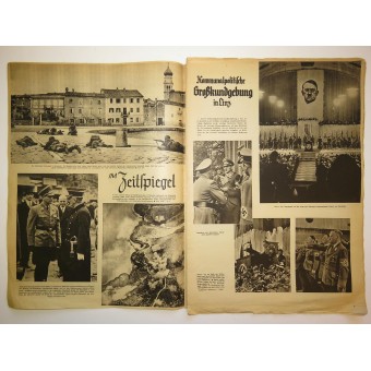 Wiener Illustrierte, Nr. 21, 21. May 1941, 24 paginas. Nog een ring en één tommy minder. Espenlaub militaria